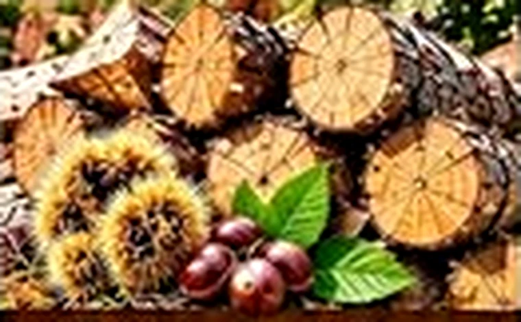 Châtaignier sur l'affiche Les Plantes de Lulu